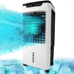 PRIMETEK Powerful Swamp Cooler 5300 CFM, 800 sqft, 7 Gallons Water Tank, Portable Indoor Evaporative Air Cooler, Remote Included, Swing Mode, Modern Design, 3 Speeds (5300CFM, White)