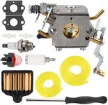 Carbbia 573952201 Carburetor w/Tune up Kit for Poulan Pro PP5020AV PP5020 PP5020AVX PP4818A PP4818AVX 2 Stroke Gas Chainsaw 573 95 22-01 for Craftsman 358350980 358350981 358350982 for Zama C1M-W47