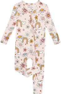 Posh Peanut Convertible Baby Sleepers - Footless Baby Pajamas with 2 Way Zipper for Easy Diaper Changes (2 Years) Talulah
