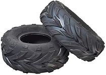 AlveyTech 145/70-6 Tires with V-Tread - For the TaoTao ATA-110B, Boulder B1 ATV, DB100 105cc, All Terrain Rubber Tubeless Tire for 4x4 Quad, Mini Dirt Bike, UTV, ATV, and Electric Cart, (Set of 2)