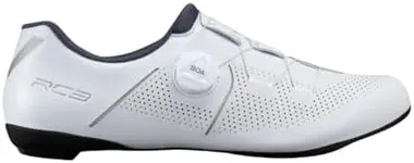 SHIMANO SH-RC302 Bicycle Shoes, White, 10-10.5 Men