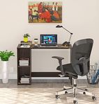 BLUEWUD Mallium Engineered Wood Study and Computer Laptop Table for Home or Office, WFH Desk with Storage Shelves for Adults Kids Students Home Office Furniture (Wenge)