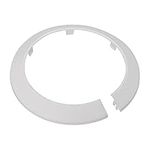 sourcing map Pipe Cover Decoration, 114mm PP Plastic Escutcheon Water Pipe Drain Line Cover White 2pcs