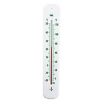 Wall Thermometer 215mm - Colour Coded Room Thermometer - Made in UK for Home Office, Garden or Greenhouse Indoor and Outdoor Temperature Thermometer Wall Mounted Green Scale