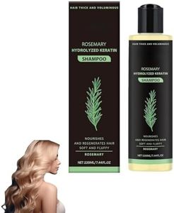 Rosemary Shampoo for Hair Growth – Natural Thickening & Strengthening Formula with Hydrolyzed Keratin for Women & Men, Supports Thinning Hair & Volume, Gentle Daily Hair Care, 7.44 fl oz