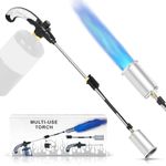 Propane Torch Burner Weed Torch with High Output 800,000 BTU Heavy Duty Blow Torch 30" Detachable Long Arm Propane Weed Torch & Flame Control Valve for Garden,Stumps,Wood,Melting Ice,Snow Road,Roofing