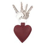 Hide & Drink, Heart Leather Keychain/Key Ring/Holder/Love/Friendship/Cute Gifts/Accessories, Handmade Includes 101 Year Warranty :: Sangria