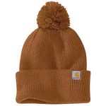 Carhartt Womens Knit Pom Pom Cuffed Winter Beanie