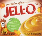 Kraft Jell-o Instant Pudding & Pie Filling, Pumpkin, 3.4-ounce Boxes (Pack of 4) by Jell-O