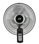 SPT SF-16W81A: 16″ Wall Mount Fan with Remote Control, black