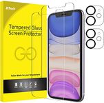 JETech Screen Protector for iPhone 11 6.1-Inch with Camera Lens Protector, Tempered Glass Film, 2-Pack Each