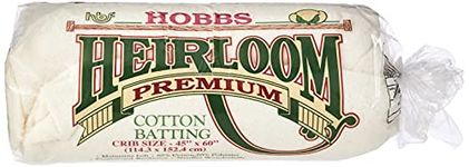 Hobbs Heirloom Premium Cotton: 45 x 60in (Crib), Blend, White