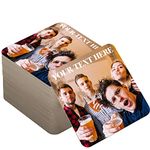 Personalised Beer Mats Photo Coasters Drinks Mats - Pack of 96 - Home Bar Accessories Gifts - Cardboard - Add Own Photo and Text