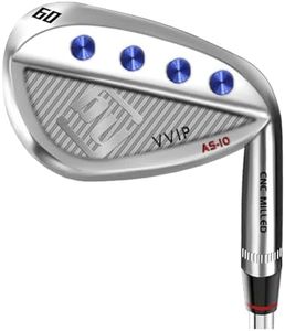 Yamato Full Face Golf Wedge Set or Individual Golf Wedges 50/52/54/56/58/60 Forged Golf Gap Wedge Sand Wedge Lob Wedge Golf Clubs Milled Face (Stainless Steel, B03, Regular, Right)