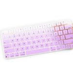 Keyboard Cover Skin for 2024-2021 Apple iMac 24 inch Magic Keyboard with Touch ID, iMac 24 inch Accessories, Ultra Thin Apple iMac 24-inch A2449 Waterproof Keyboard Protector-UPurple