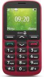 Doro 1380 Unlocked 2G Network ONLY Dual SIM Mobile Phone for Seniors with 2.4" Display, Camera and Assistance Button [UK and Irish Version] (Red)