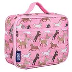 Wildkin Kids Insulated Lunch Box Bag for Boys & Girls, Reusable Kids Lunch Box is Perfect for Elementary, Ideal Size for Packing Hot or Cold Snacks for School & Travel Bento Bags (Horses in Pink)