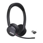 Yealink BH70 Wireless Bluetooth Headset with Microphone for Work, up to 35h Talking Battery Life, 3-Mic Noise Cancellation, 147g Lightweight Microsoft Teams Certified Headphone for Open Office