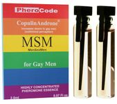 PheroCode MSM 100% Pheromone for Gay Men 0.07Fl.Oz+0.07Fl. Oz Extra Strong
