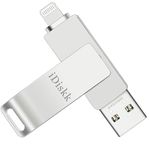 Apple Certified iDiskk 128GB iPhone Photo Stick iPhone Flash Drive Phone USB Storage for Photos Videos Contacts iPhone USB Flash Drive Photo Vault iPhone iPad iPhone Photo Storage