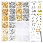 Earring Making Kit, Anezus 2320Pcs Earring Making Supplies Kit with Earring Hooks Findings, Earring Backs Posts, Jump Rings for Jewelry Making Supplies