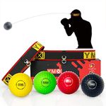 YMX BOXING Ultimate Training Ball Set - 4 Reaction Ball Plus 2 Adjustable Headband, Great for Reflex, Timing, Accuracy, Focus and Hand Eye Coordination Training for Boxing, MMA