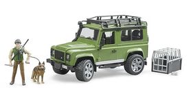 Bruder Land Rover Defender Station Wagon with Forest Ranger and Dog