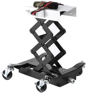 Garvee Transmission Jack 450 LBS Capacity: Low Profile Lift with 2M Safety Straps & 4 Brake Wheels, 7-23 Inch Range for Car & Truck Repair (Black)