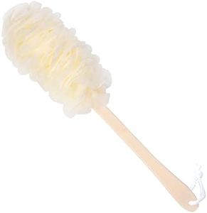 Arswin Back Scrubber for Shower, Loofah Long Handle Bath Body Brush, Soft Nylon Mesh Sponge On a Stick for Shower Men Women Kids Elderly, Exfoliating Scrub Cleaning Luffa for All Kinds of Skin(White)