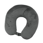 Premium Travel Pillow (Grey), Sleep with NO Neck Pain, Super Soft Memory Foam Neck Pillow Easy Washing with Removable Cover by My Perfect Dreams