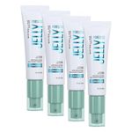 Maybelline Primer, Poreless Jelly, 24H Hydrating Blurring Primer, Silicone-Free, With Niacinamide, For a Fresh, Poreless Complexion, Up to 24H Hydrating Makeup Base (Pack of 4)