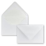 "NEUSER PAPIER" 100x envelopes C5 white lined with natural white tissue paper 100 g/m² 22.7 x 16.0 cm wet glue