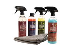 SILCA Bike SPA Collection | liquid performance 4 part cycle wash | Degreaser, Wash, Graphene infused wax, and SiO2 ceramic waterless bike wash | biodegradable | bicycle cleaner degreaser collection