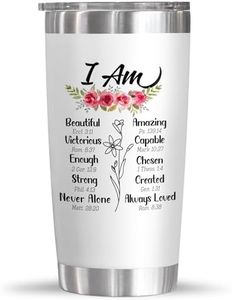 Birthday Gifts for Women, Christian Gifts for Mom, Wife, Couple, Encouragement, Spiritual Gifts for Women, Unique Christian Tumbler, Religious Gifts Idea, Jesus 20 Oz Stainless Steel Tumbler