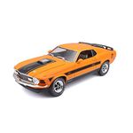 Bburago M31453 1970 Ford Mustang MACH 1 1:18 Scale Die-Cast Collectible Super Car, Assorted Colours