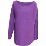 George Hilton Ladies Italian Jumper Long Sleeves Soft Knitted Jumper for Women Loose Pullover Tops Women Lightweight Sweater One Size Winter Jumpers - UK Size (8-16) - Purple