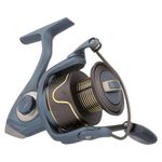 Pflueger President Spinning Fishing Reel, Size 40, 10 Stainless Steel Ball Bearing System, Sealed Oil Felt Front Drag, Lightweight Graphite Construction