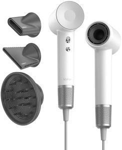 Laifen Swift Special Hair Dryer with Smooth Nozzle for Curly Hair, Blow Dryer with 110, 000 RPM High-Speed Drying Brushless Motor, 200M Ionic Hair Dryer for Travel & Home with Low Noise, Thermo Control