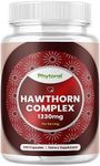 Extra Strength Hawthorn Berry Capsules - Hawthorn Supplement for Heart Health for Men and Women - Potent 4:1 Extract Hawthorn Berry Heart Vitamins - Non-GMO Herbal Heart Health Supplement 240 Capsules