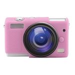 Digital Camera Case for Canon EOS M200 Slim Durable Lightweight Rubber Soft Silicone Camera Protective Cover (Pink)