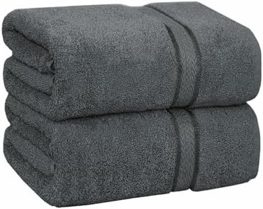 Cotone Craft Ultra Morbido Collection 2 Piece Oversize 100% Cotone da Bagno Set di Asciugamani Charcoal