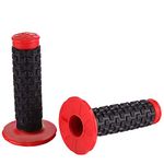 Motorcycle Grips 7/8" Dirt Bike Grip Pillow Top Grips Rubber Anti-Slip Universal Handlebar Racing Grip for Motocross ATV CR80R CR85 CRF150R CR125R CR250R CRF450R CRF150F CRF230F CRF450F Red