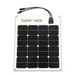 SunPowerÃ‚ 50 Watt Flexible Monocrystalline High Efficiency Solar Panel