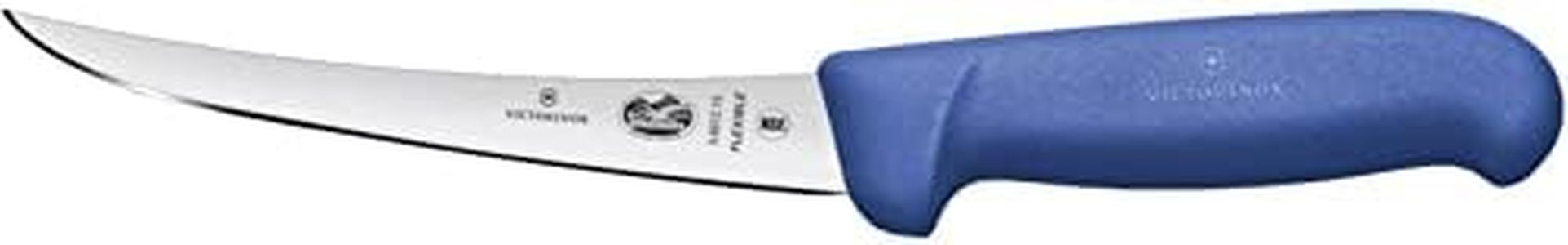 Victorinox Fibrox Curved Flexible Narrow Blade Boning Knife, Blue, 5.6612.15