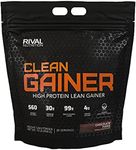 Rivalus Rival Nutrition Clean Gainer | High Protein Lean Mass Gainer Powder | 560 Calories, 30g Protein, 99g Multi-Source Carbs | 30 Servings (10LB, Chocolate)