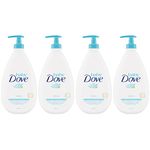 Baby Dove Sensitive Skin Care Hypoallergenic Lotion with Skin-natural Nutrients Rich Moisture Baby Lotion Free of Parabens, Phthalates, Dyes and Sulfates 591 ml (Pack of 4)