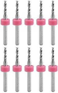 uxcell PCB Drill Bits 2mm Tungsten Carbide Rotary Tool Jewelry CNC Engraving Print Circuit Board Micro Drill Bits 1/8 Inch Shank 10 Pcs