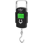 Bulfyss by UrbanFix Electronic 50Kgs Digital Luggage Weighing Scale - Black | Bag Weighing Scale for Luggage | Spring Balance | Weight Machine for Luggage