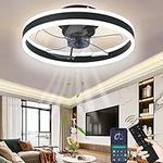 Wildcat Ceiling Fans with Lights,LED Ceiling Light with Fan, 3 Color Temperatures (3000-6500K) and 6 Speeds Fan Light, Quiet Ceiling Fan with Lamps for Living Room, Dining Room, Bedroom, Office