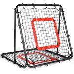BaseGoal Baseball and Softball Rebounder Net,Baseball Rebounder,Volleyball Rebounder,Pitch Back Net,Multi-Sport Training Rebound Screen,with Pitching Target,Easy Adjustable Angles